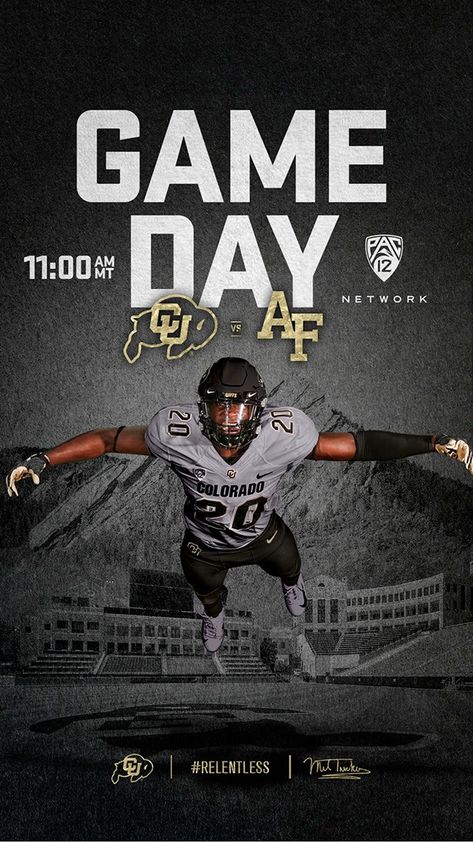 Colorado Football | Gameday Graphics :: Behance College Football Gameday Graphics, Sports Gameday Graphics, Gameday Graphics, Colorado Football, Basketball Graphics, Football Graphics, Prop Design, Environmental Graphics, Advertising Photography