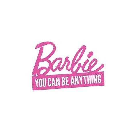 Barbie Can Be Anything, Barbie You Can Be Anything, Barbie Typography, Barbie Wreath, Pink Witch, Barbie Theme Party, Instagram Posting, Barbie Quotes, Dental Fun