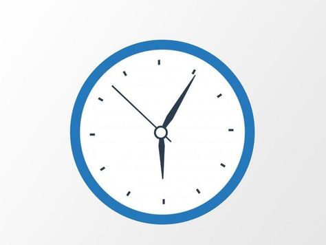 Wall Clock Vector, Clock Vector, Blue Wall Clock, Blue Wall Clocks, Coffee Icon, Clock Icon, Clock Wall, Creative Branding, Blue Walls