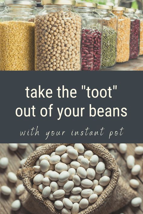 Cooking Dry Beans In Instant Pot, How To Prepare Beans, How To Make Beans Less Gassy, How To Cook Beans In An Instant Pot, Great Northern Beans Recipe Instant Pot, Canning Beans Pressure Cooker, Instant Pot Northern Beans, Instant Pot Beans Dry, Dry Beans Instant Pot