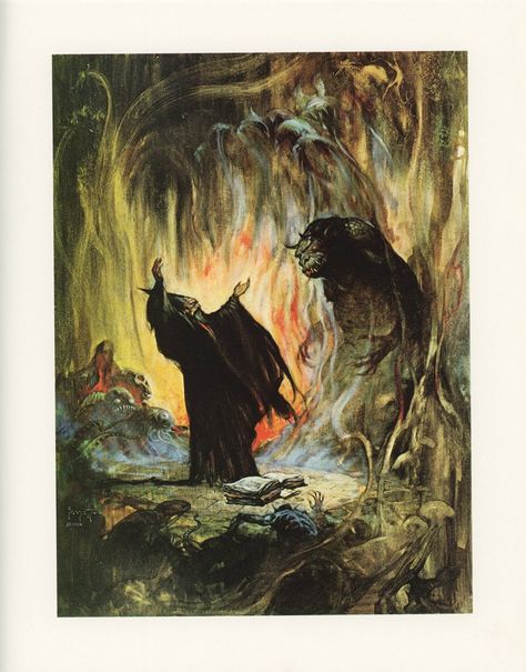 Demon Monster, Frank Frazetta, Demon Monster, Evil Wizard, Fantasy Wizard, Dungeons And Dragons Art, Scifi Fantasy Art, Frank Frazetta, Pulp Art, Mystical Art, Arte Fantasy