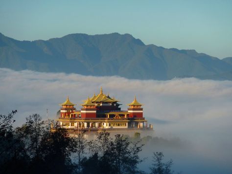 Amitabha Temple and Retreat Center, Kathmandu Landlocked Country, Nepal Travel, Beautiful Travel Destinations, Buddhist Temple, Sacred Places, Place Of Worship, Open Heart, Tour Packages, Amazing Destinations