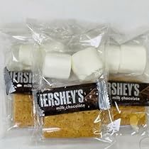 Smores Baggies, Smore Kit Party Favor, Outside Smores Bar Party Ideas, Smores Bags Favors, S'mores To Go, Camp Birthday Party Favors, Smore Kits Diy, Smores Ideas For Party, S’more Kit