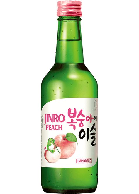 Jinro Chamisul Peach Soju Peach Soju, Drinking Soju Aesthetic, Soju Poster, Soju Bottle Aesthetic, Jinro Soju Drinks, Jinro Soju, Barbie Doll Birthday Cake, Vinegar Salad Dressing, Ouzo