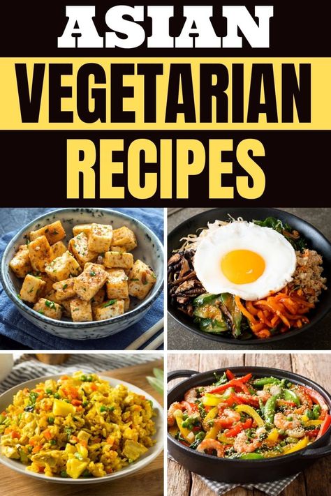 With this list of 50 Asian vegetarian recipes, you'll never miss the meat! From breakfast to delicious dinner recipes to tempting desserts, this roundup has it all. Vegetarian Asian Recipes, Vegetarian Asian, Asian Vegetarian Recipes, Vegetarian Ideas, Homemade Chinese, Healthy Asian Recipes, Homemade Chinese Food, Japanese Dinner, Asian Dinners