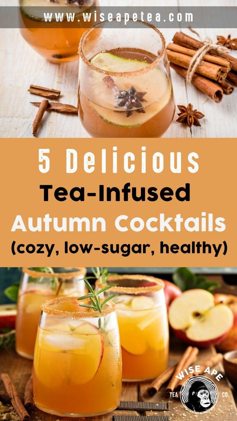 Tea infused cocktails combine our favorite autumnal daily treat, tea, with our favorite weekend or after-work treat, cocktails. Discover the best recipes for fall tea cocktails that go beyond just the usual hot toddies and that are spiced, warming, rich with flavor, and cozy enough to help you embrace the wonderful dreamy fall season every weekend.