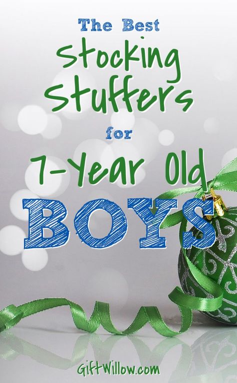 These are the best ideas for stocking stuffers for 7-year old boys! Have a great Christmas and good luck on your shopping. Stocking Stuffer Ideas For Kids, Christmas Gift Ideas For 7 Year Boy, Gift Ideas For 7 Year Boy, Christmas Gifts For 7 Year Boy, Little Boy Stocking Stuffers, Kid Stocking Stuffers, Christmas Stocking Stuffers For Kids, Gifts For 7 Year Boy, Stocking Stuffers For Toddlers Boys