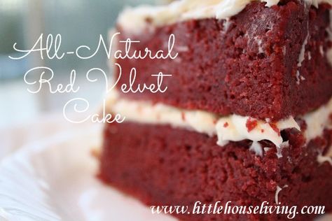 All Natural Red Velvet Cake Recipe   This is made with beet puree instead of food dye. Before you say, 'Gross!' I've heard that this is how they used to make it back in the day -when chocolate was rationed. Natural Red Velvet Cake Recipe, Red Velvet Recipes, Resipi Kek, Coconut Dessert, Red Velvet Cake Recipe, Velvet Cake Recipes, Velvet Cake, Red Velvet Cake, Food Cakes