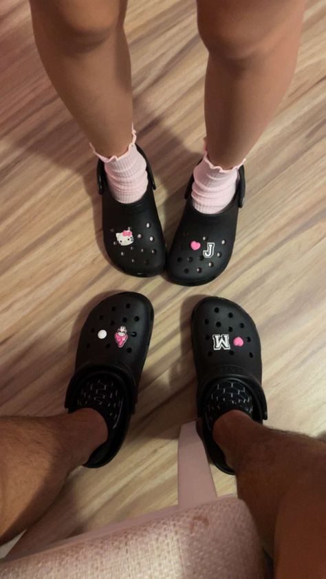 Matching Crocs For Best Friends, Couples Crocs Ideas, Crocs Couple Goals, Matching Crocs With Bf, Matching Sneakers Couples, Couple Crocs, Matching Couple Things, Matching Crocs, Matching Shoes For Couples