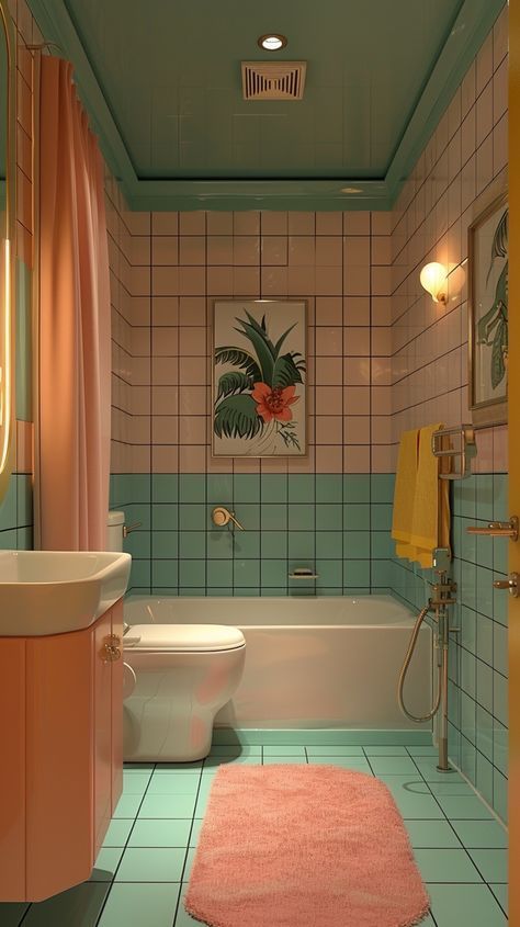 #HomeDecor

#InteriorDesign

#DIYHomeDecor

#HomeInspiration

#DecorIdeas

#ModernHome

#BohoDecor

#FarmhouseStyle

#MinimalistDecor

#VintageHome

#EcoFriendlyDecor

#RusticDecor

#SmallSpaceLiving

#ApartmentDecor

#HomeOrganization

#BudgetDecorating

#DIYProjects

#DecorTips

#ColorfulHome

#HomeRenovation Retro Bathrooms 1950s, Mid Century Modern Bathroom Ideas, Clawfoot Tub Ideas, 1950s Interior Design, Midcentury Modern Bathroom, Bathroom Ideas 2024, Clawfoot Tubs, Bathroom Retro, Retro Bathroom Decor