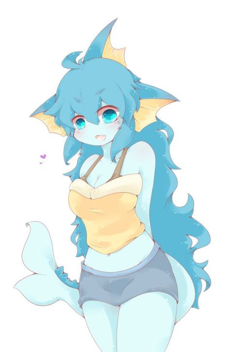 Vaporeon#1002430  Entry by Amaterasu 121 Pokemon Monster, Eevee Cute, Pokemon Human Form, Blue Eyes Blue Hair, Gijinka Pokemon, Gen 1 Pokemon, Pokemon Eeveelutions, Pokemon Waifu, Cute Pokemon Pictures