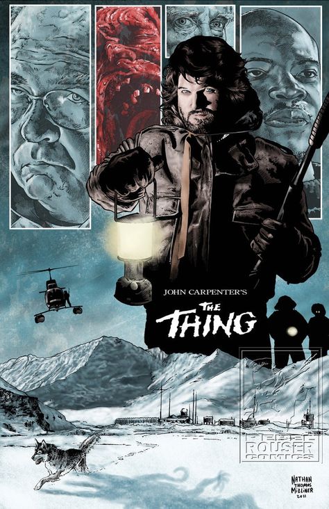 John Carpenter's The Thing The Thing Poster, The Thing Movie, The Thing Movie Poster, The Thing 1982, Best Movie Posters, Fiction Movies, Classic Movie Posters, Horror Posters, Horror Movie Art