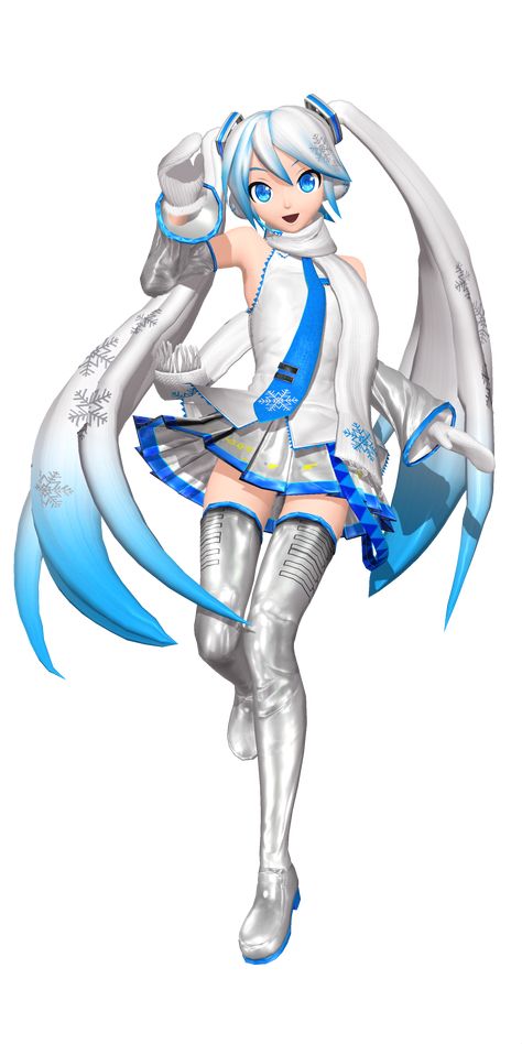 Dreamy Theater Extend: Snow Miku 2011 by Tuni-kun on DeviantArt Hatsune Miku Costume, Hatsune Miku Outfits, Snow Miku, Miku Hatsune Vocaloid, Shugo Chara, Art Poses, Anime Figures, Drawing Techniques, Hatsune Miku