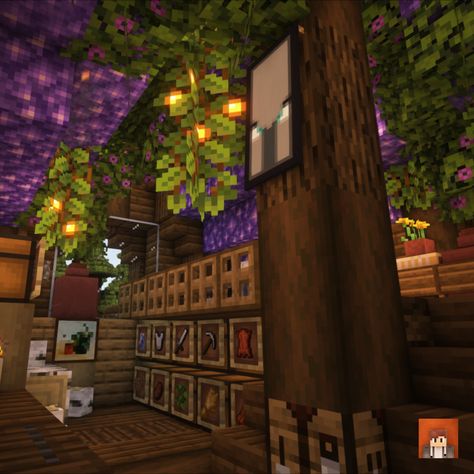 Here's a storage room interior that's in the attic of my base in my survival world. The texture pack I use is 'Stay True' and shaders 'complementary shaders' #Minecraft #MinecraftBuilds #MinecraftHouse #minecraftbuildingideas #Victorian #MinecraftBase #minecraftstorageroom #minecraftinterior #cozyminecraftinterior #cozy #interiordesignideas Minecraft Storage Interior, Minecraft Attic, Minecraft Base Interior, Enchantment Room Minecraft, Minecraft Storage Room Ideas, Minecraft Storage Room, Minecraft Halloween Ideas, Minecraft Rooms, Mc Houses