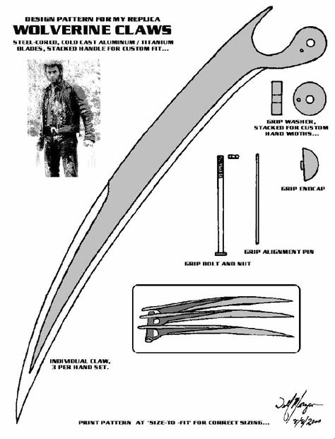 Knife Templates, Wolverine Cosplay, Wolverine Claws, Armadura Cosplay, Knife Template, The Wolverine, Cosplay Armor, Prop Making, Cosplay Tutorial