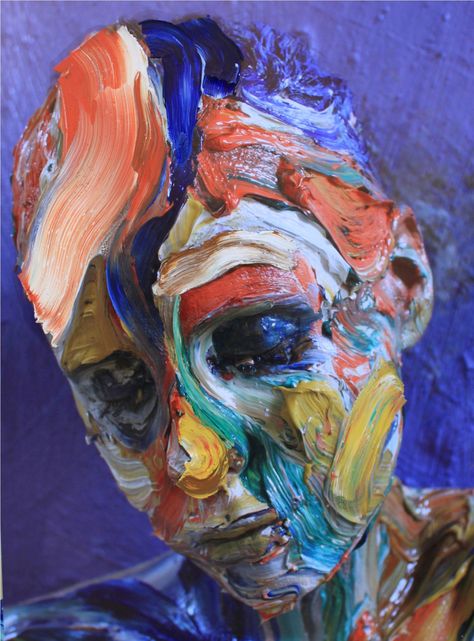 Sophie Derrick Thunderean Nobility No.3 Painting On Photographs, Expressionist Portraits, Portraiture Painting, Abstract Pictures, Expressionist Art, Impasto Painting, A Level Art, Abstract Portrait, Abstract Expressionist