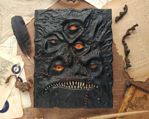 Elder Gods, Demon Book, Monster Book, Monster Book Of Monsters, Journal Sketchbook, Blank Journal, Halloween Books, Magic Book, Handmade Books