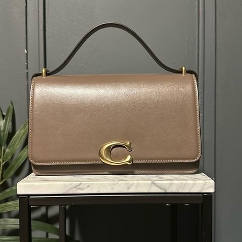 COACH Bandit Shoulder Bag Bag Style, Coach Handbags, Different Styles, Inside Pocket, Calf Leather, Dream Closet, To Sell, Adjustable Straps, Dust Bag