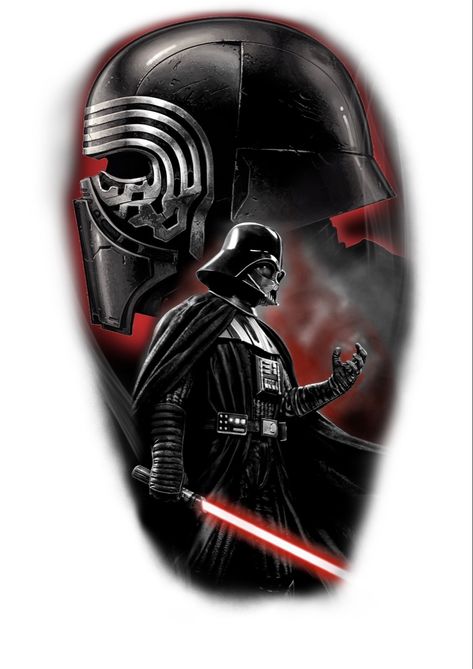 Realistic star wars tattoo design from #darth #vader #starwars #tattoodesign #tattooideas #vadetattoo Starwars Tattoo Designs, Dark Side Tattoo Star Wars, Darth Vader Tattoos, Star Wars Tattoo Designs Drawings, Darth Vader Tattoo Ideas, Star Wars Tattoo For Men, Coverup Tattoo Design For Man, Star Wars Sleeve Tattoo, Star Wars Tattoo Design