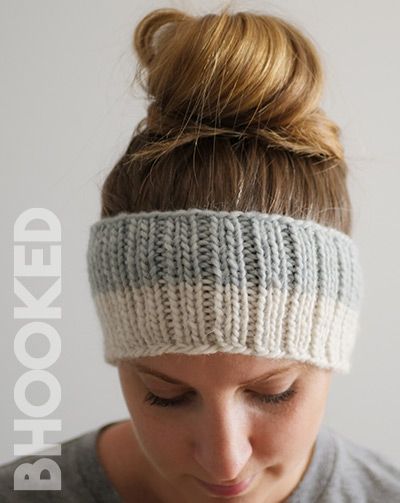 Easy Knit Headband for New Knitters Free Pattern from B.Hooked Easy Knit Headband, Earwarmer Knitting Patterns, Knitted Headband Free Pattern, Easy Knit Hat, Free Knitting Patterns For Women, Crochet Hairband, Beanie Knitting Patterns Free, Knitting Hacks, Womens Knitting Patterns