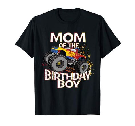 Truck Themed Birthday Party, Monster Truck Party, Monster Truck Birthday, Kids Birthday Theme, Truck Shirts, Truck Party, Boy Party, Racing Car, Monster Truck