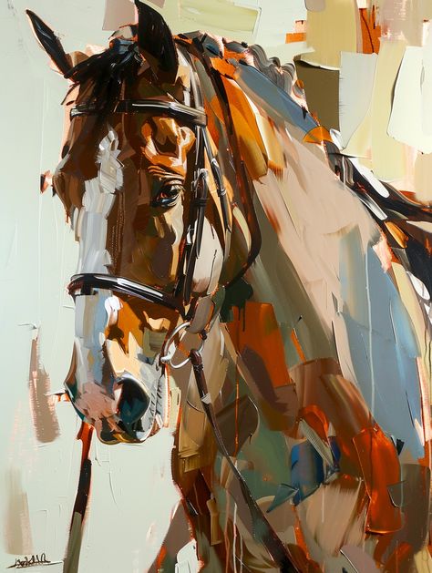 HORSE ART WORK #004 | Patreon Horses Grazing Painting, Horse Paintings Acrylic, Abstract Horse Art, Horse Art Drawing, Cowboy Artists, Spirit Horse, Horse Oil Painting, Digital Painting Portrait, Horse Art Print