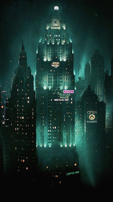 Bioshock Aesthetic, Bioshock Collection, Bioshock Artwork, Bioshock 1, Bioshock Rapture, Art Deco City, Bioshock Game, Bioshock Art, Bioshock Series