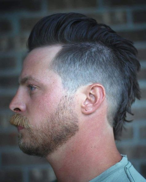 Mohawk Fade, Faux Mohawk, Mohawk For Men, Haircuts 2020, Fade Haircuts For Men, Mohawk Haircut, Mohawk Hairstyles Men, Edgars Haircut, Mullet Wig