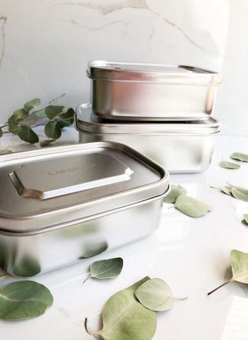 Food Containers Design, Metal Storage Containers, Steel Storage Containers, Stainless Steel Food Containers, Steel Storage, Wooden Utensils, Cooking Accessories, Small Containers, Food Container