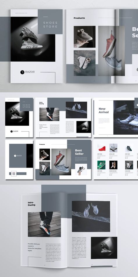 Catalogue Template Layout, Shoes Catalogue Design Layout, Shoe Catalog Design Layout, Shoes Catalogue Design, Design Catalogue Layout, Catalogue Layout Design, Graphic Design Catalogue, Creative Catalog Design, Catalog Template Design