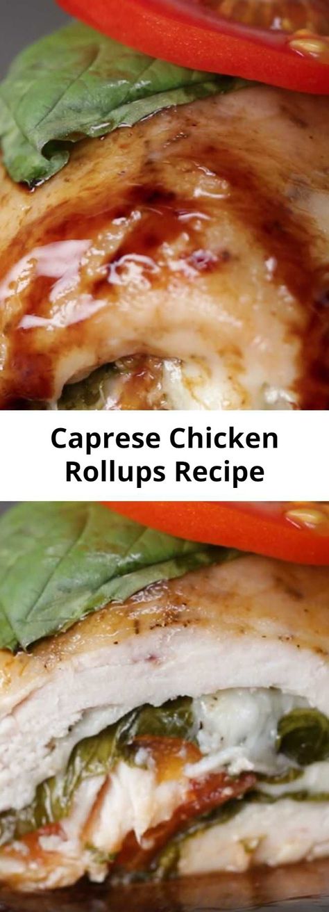 Easy Caprese Chicken Rollups Recipe - Looking for a new way to enjoy caprese salad? Try these Caprese Chicken Rollups! You get all the fun of a caprese salad stuffed into chicken breast! It was really good! Chicken Rollups, Thanksgiving Gravy, Caprese Recipes, Caprese Chicken, Chicken Rolls, Cozy Meals, Salad Side Dishes, Roll Ups, Sweet Potato Recipes