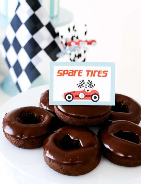 Red Race Car Birthday Party, First Lap Birthday Party, Car First Birthday Party, Car Birthday Party Ideas, Race Car Birthday Party Ideas, Two Fast Two Furious, Vintage Race Car Birthday, Hotwheels Birthday Party, Car Birthday Party