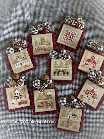 Stitching With The Housewives, Good Morning Christmas, Morning Christmas, Cross Stitch Finishes, Little House Needleworks, Sewing Projects Ideas, Patchwork Heart, Farmhouse Christmas Tree, Slowly But Surely