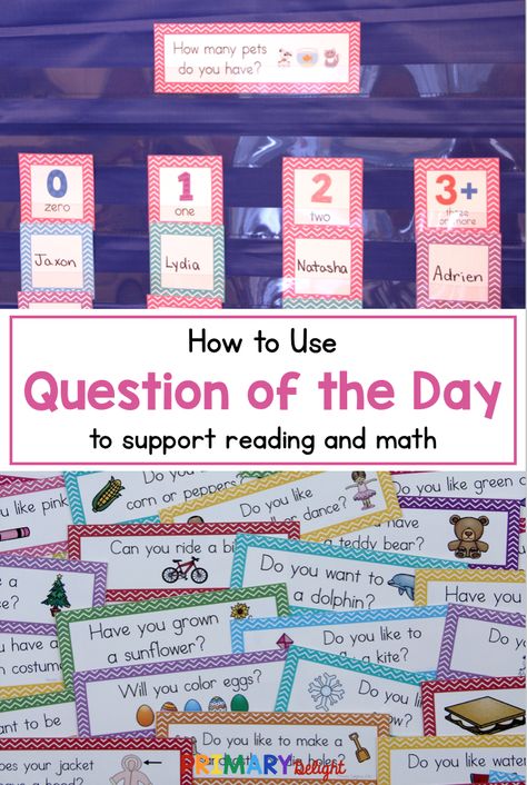 Question Of The Day 2nd Grade, Morning Questions, Preschool First Day, Daily Questions, Preschool Circle Time, Primary English, Prek Math, Elementary Teaching, Class Organization