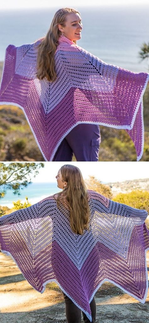 Crocheting Inspiration, Crochet Prayer Shawls, Crochet Tulip, Crocheted Afghans, Crochet Beginner, Heirloom Blanket, Crochet Cape, Crochet Cardigans, Crocheting Patterns