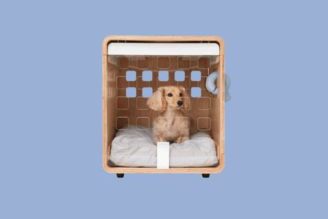 Crate Side Table, Dog Den, Wooden Dog Crate, Pet People, Dog Crate Furniture, Mini Poodles, Cozy Dog, Memory Foam Dog Bed, Pet Gear