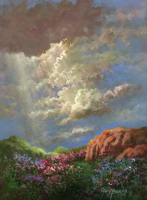 Clouds Icon, Randy Burns, Aesthetic Painting, Ethereal Art, Art Inspiration Painting, Dreamy Art, Classical Art, Mini Canvas, Painting Art Projects