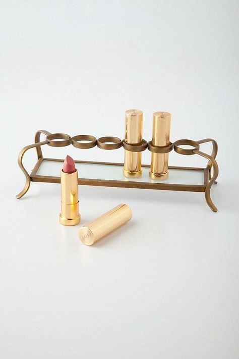 Vintage Lipstick, Lipstick Collection, Lipstick Holder, Handmade Brass, Friends Are Like, Red Lipstick, Makeup Storage, Makeup Vanity, Makeup Organization