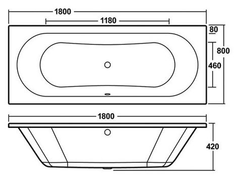 Otley Eternalite Round Standard Soaking Bathtub Premier Size: 180" H x 80" W x 40" D Bathtub Dimensions, Slipper Bathtub, Hamptons Cottage, Bathtub Sizes, Double Ended Bath, Round Bath, Bathroom Dimensions, Bath Panel, Steam Showers Bathroom