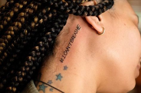 Black Lives Matter Tattoo, Tattoo Black Women, Tattoo Ideas Women, Powerful Portraits, Face Tattoos, Tattoo Black, Tattoo Ideas For Men, Piercings And Tattoos, Baby Tattoos