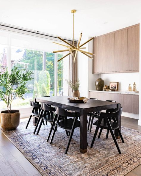 Natural Elements Possess A Timeless Beauty Moody Dining Room, West Of Main, Showroom Decor, Modern Dining Room, Residential Design, Dining Room Design, Room Table, Modern Dining, Large Furniture