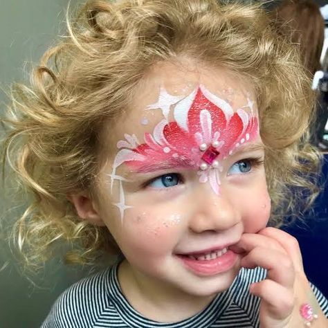 Tiara Face Paint, Fairy Face Paint, Festival Paint, Face Painting For Boys, Face Painting Easy, Kids Face Paint, Happy Faces, Face Painting Halloween, Princess Tiara