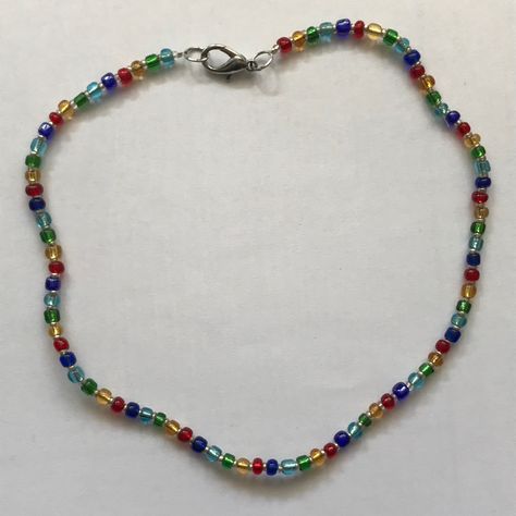 #rainbow #beads #necklace #jewelry Rainbow Beaded Necklace, Pop Beads, Beaded Stuff, Rainbow Beads, Beads Necklace, Necklace Jewelry, Beaded Necklace, Rainbow, Bts