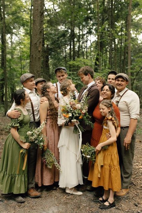 Fairytale-Woodsy-Wedding- Cottegcore Wedding, Cottagecore Groomsmen, Autumn Cottagecore Wedding, Fairy Core Wedding Aesthetic, Cottage Core Aesthetic Wedding, Fairy Core Wedding, Cottage Style Wedding, Hobbit Outfit, Ren Faire Wedding