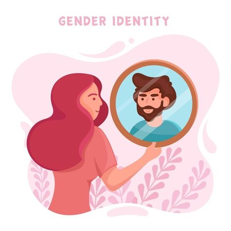 Gender Spectrum Illustration, Gender Identity Art, Gender Equality Art, Diversity Campaign, Gcse Identity, Gender Art, Gender Equality Poster, Thumbs Up Sign, Identity Project