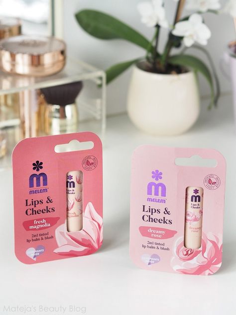 Melem Lips & Cheeks 2in1 Tinted Lip Balm & Blush - Mateja's Beauty Blog Clinique Black Honey, Cheap Lipstick, Glossier Lipstick, Black Honey, Clean Scents, Tinted Lip Balm, Care Skin, Lip Balms, Dry Lips