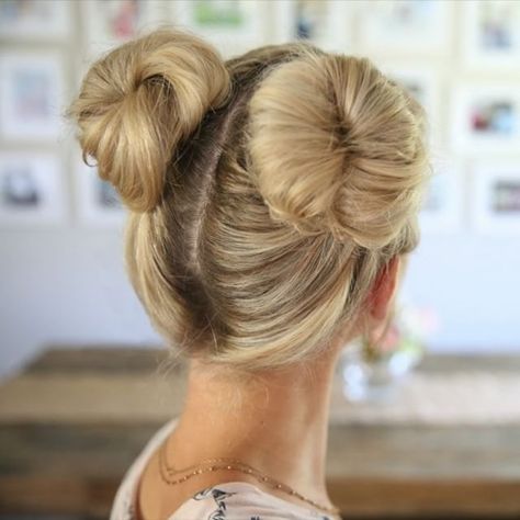 Here are 3 different options on how to do Double Buns/Space Buns, which I am currently wearing.  The full tutorial is linked in my profile. Princess Leia Hair, Cute Bun Hairstyles, High Bun Hairstyles, Double Buns, Chignon Bun, Chignon Hair, Space Buns, Messy Bun Hairstyles, Hair Help