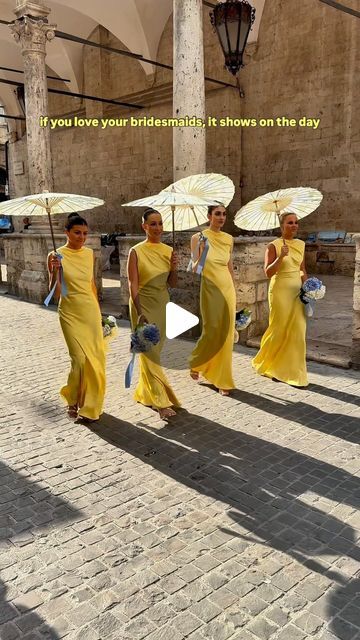 Yellow Bride, Wedding Content, Bm Dresses, Yellow Bridesmaid Dresses, Yellow Bridesmaids, Bridesmaid Outfit, Bride Bouquets, Italy Wedding, Wedding Board