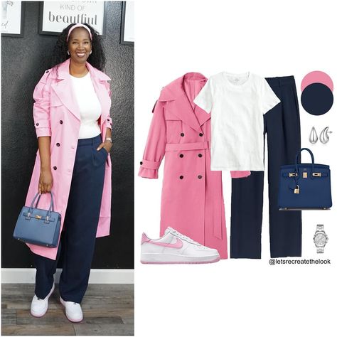 Perfect Pink Trench Coat - 3 Outfit Ideas 🌸 Trench coats are great for fall when it isn’t too cold yet, but you want that extra layer for the wind and rain. If it’s a trench in a happy color on a gloomy day, it also lifts your mood! I’m a lover of the color pink so opting for a fun color in this classic style was a no brainer for me. Save this post for style and color inspo and look in your closet to see how you can recreate these looks yourself. If your you’re in need of a trench coat in pi... Trench Coat Pink Outfit, Colored Trench Coat Outfit, Pink Coat Outfit, Pink Trench Coat, The Color Pink, Trench Coat Outfit, Coat Outfit, Gloomy Day, Too Cold