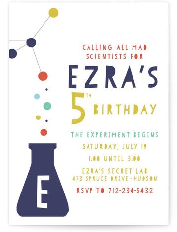 Science Theme Party, Science Party Invitations, Mad Scientist Party, Scientist Party, Mad Scientists, Science Birthday, Science Experiments For Preschoolers, Science Party, Science Themes